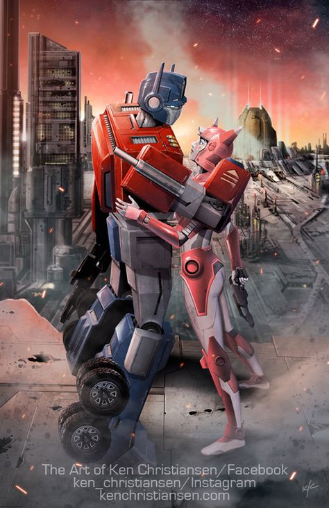 Optimus Prime and Elita 1 Transformers Drawings, Elita One, Transformers Girl, Arcee Transformers, Robert Mcginnis, Art Geek, Orion Pax, Skottie Young, Transformers Autobots