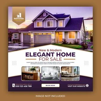 Free PSD | Real estate house property instagram post or square web banner promo template House Promotion Design, House Banner Design, House Poster Design, Real Estate Banner Design, Product Flyer Design, Patio Cabinet, Canva Project, Real Estate Banner, Inmobiliaria Ideas