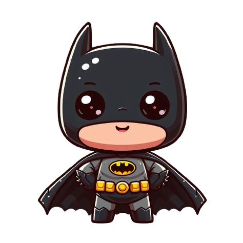 Baby Batman Cartoon, Batman Bebe, Chibi Superhero, Chibi Batman, Chibi Superman, Batman Cute, Batman Images, Cartoon Batman, Paw Patrol Cookies