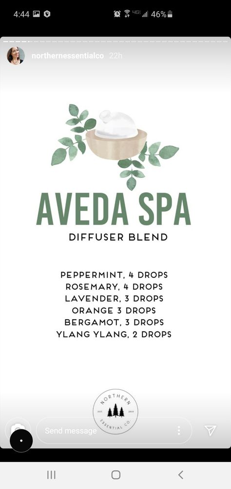 Aveda Brilliant Scent Recipe, Aveda Scent Recipe, Aveda Spa Diffuser Blends, Aveda Shampure Essential Oil Blend, Aveda Essential Oil Blend, Aveda Essential Oil Recipe, Spa Scents, Aveda Spa, Essential Oil Perfumes Recipes