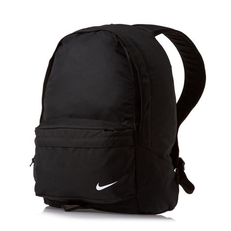 Black Nike School Bag, Nike Backpack Black, Nike Bags School, Grunge School Bag, Nike School Backpacks, Black Nike Backpack, Black Bookbag, Nike Bags Backpacks, Backpack Nike