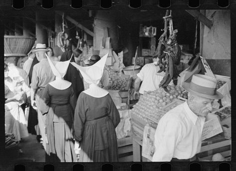 1. French Market of New Orleans, June 1938 Daughters Of Charity, New Orleans History, Ben Shahn, Louisiana History, Wwii Photos, Photography London, London Photographer, French Market, Photography Pricing