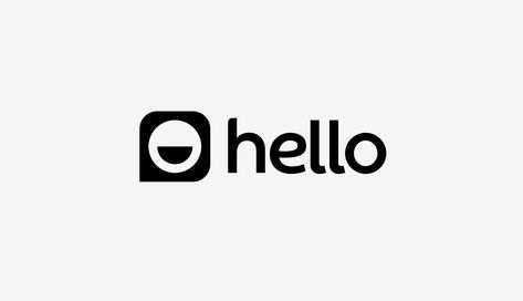 Hello by Mackey Saturday Hello Logo Design, Happy Logo Design Ideas, Hello Logo, Happy Logo, Hero Logo, Hand Lettering Alphabet, Word Mark Logo, Online Logo, Great Logos