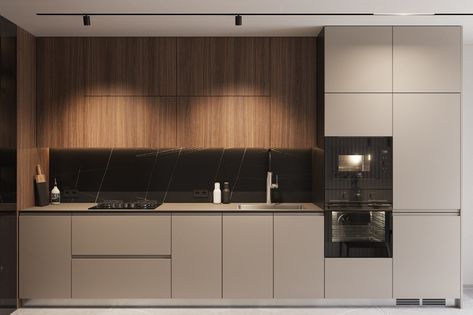 Behance Design, Modern Apartment Design, Brown Decor, Bathroom Inspiration Modern, Modern Kitchen Interiors, Contemporary Kitchen Design, 아파트 인테리어, House Design Kitchen, Bathroom Inspiration Decor