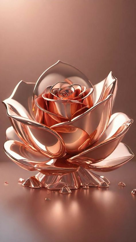 Floral Wallpaper Ideas, Rose Gold Wallpaper Iphone, Rose Flower Design, Mooi Prentjies, Best Flower Pictures, Golden Wallpaper, Gold Wallpaper Iphone, Rose Gold Wallpaper, Beautiful Wallpaper For Phone