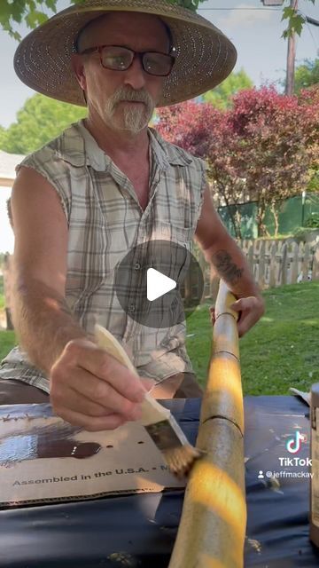 Jeff MacKay on Instagram: "Lets turn some pool noodles into bamboo 🎋 perfect prop for Tiki Decor, Luau and in our case Jungle Cruise themed decor… stay tune to see how we use it… tutorial will be on Patreon- link in bio… #diy #tikidiy #diybamboo #artist #gardendiy #summer #bamboo" Pool Noodle Bamboo, Tiki Halloween Decor, Haunted Tiki Halloween, Tiki Totem Diy, Diy Tiki Torch Stand, Diy Tiki Decorations, Tiki Diy, Tiki Costume, Tiki Torch Stand