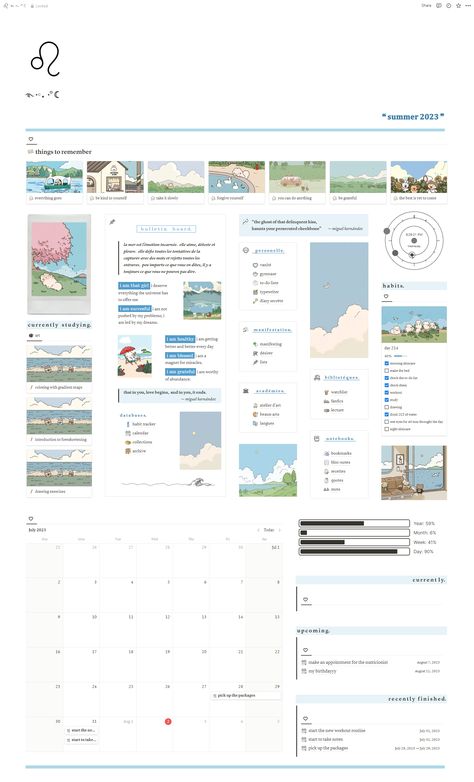 are you looking for the ultimate Notion template that has everything you could ever need of and more? i got you! this template is a complete dashboard that will improve the way you organize your life. this template is designed to fulfill your every organizational need. Notion Home Page, Notion Layout, Notion Journal, Study Planner Free, Dashboard Design Template, Notion Inspo, Notion Ideas, Notion Aesthetic, Notion Dashboard