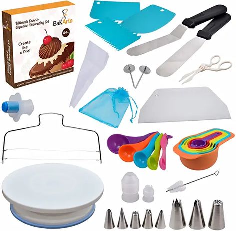 Cake Utensils, Cake Decorating Turntable, Dessert Catering, Cake Leveler, Best Kitchens, Turntable Stand, Cake Decorating Icing, Catering Desserts, Cake Decorating Set