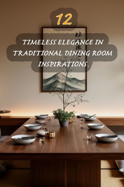 I absolutely love the serene beauty of this traditional dining room setup. The combination of rich wood tones, simple yet elegant dishware, and the subtle greenery creates an inviting atmosphere. Perfect for family gatherings or intimate dinners, this space embodies a sense of calm and refinement that speaks to my heart. I can already envision cozy meals shared here, surrounded by warmth and style. Traditional Dining Room Design, Dining Room Inspiration Traditional, Elegant Dishware, Formal Dining Room Ideas, Timeless Dining Table, Dining Room Design Ideas, Cottage Dining Rooms, Art Deco Dining, Minimalist Living Room Design