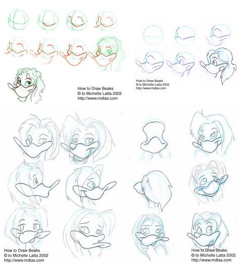 How to Draw Beaks~by Calista Duck Beak Drawing, How To Draw Beaks, How To Draw Ducks, Rubberhose Style, Duck Beak, Expression Sheet, Cartoon Bird, Duck Drawing, Bird Beaks