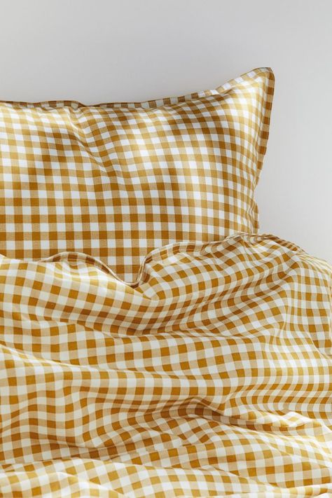 Twin Bedding Set, Yellow Gingham Bedding, Yellow Childrens Bedroom, Second Bedroom Office, Gingham Duvet Cover, Gingham Bedding, Gingham Sheets, Mustard Bedding, Bedroom Vision Board