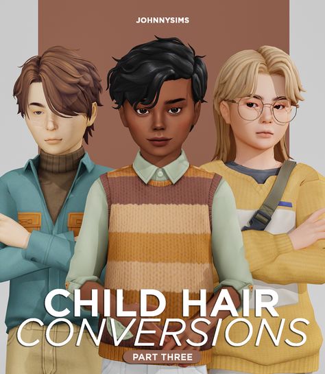 Toddler Hair Sims 4, Mods Sims 4, Sims 4 Hair Male, Sims Clothes, Sims 4 Cc Kids Clothing, Sims 4 Anime, Pelo Sims, Sims 4 Children, The Sims 4 Packs