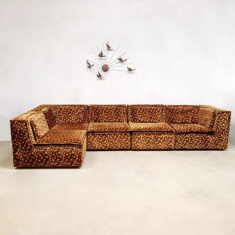 Vintage modular sofa, 1970s | #143894 1970s Sofa, Vintage Sectional, Modern Eclectic Living Room, Vintage Sofas, Bohemian Living Rooms, Eclectic Living Room, Wells Fargo, Bohemian Living Room, Vintage Sofa