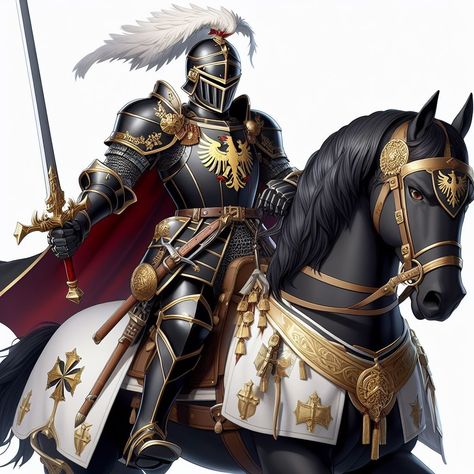 Horse Knight, Evil Knight, Fantasy Fighter, Red Knight, Samurai Artwork, Fire Emblem Heroes, Creature Artwork, Fantasy Props, Medieval Knight