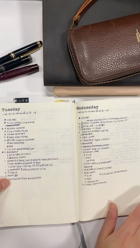 2023 Bullet Journal, Bullet Journal Flip Through, Bullet Journal Ideas, Journal Spreads, January 9, Bullet Journal Spread, December 2023, Journal Ideas, Spreads