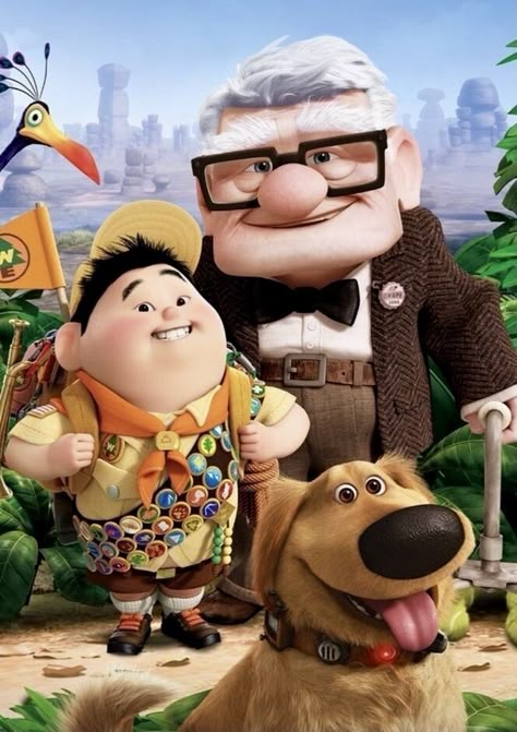 Up Carl Y Ellie, Disney Amor, Carl Fredricksen, Up 2009, Dibujos Toy Story, Up Pixar, Up The Movie, Funny Animation, Disney Movie Posters