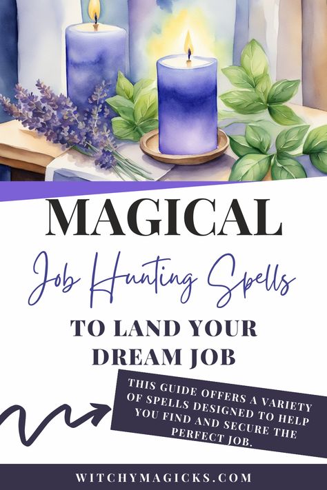 Magical job hunting spells to land your dream job! This guide offers a variety of spells designed to help you find and secure the perfect job. From charm bags to candle spells, discover how to use magic to enhance your job search. Click now to start your journey to career success!  #JobHuntingSpells #DreamJob #Witchcraft #CareerMagic #SuccessSpells Spells To Get The Job You Want, Spell To Help Someone Get A Job, Job Spell, Road Opener Oil, Finding The Right Career, Spells For Beginners, Magic Crafts, Perfect Job, Magic Day