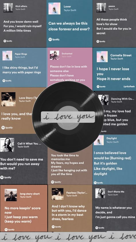 ways #taylorswift says i love you without actually saying it. #music #love #shufflefyp #lyrics | PLEASE CREDIT IF YOU USE! Ways To Say I Love You In Taylor Swift Lyrics, Taylor Swift Saying I Love You, How To Say I Love You In Taylor Swift Lyrics, Different Ways To Say I Love You Taylor Swift, Lyrics That Say I Love You, I Love U In Taylor Swift Lyrics, Taylor Swift Albums Aesthetic Wallpaper, Songs To Say I Love You, Taylor Swift Apology Lyrics