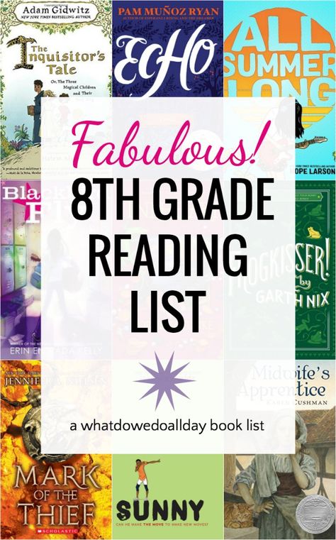 8th Grade Reading List, Middle School Reading List, 8th Grade Reading, Middle School Books, Leveled Books, Homeschool Books, For School, 8th Grade Ela, Middle School Reading