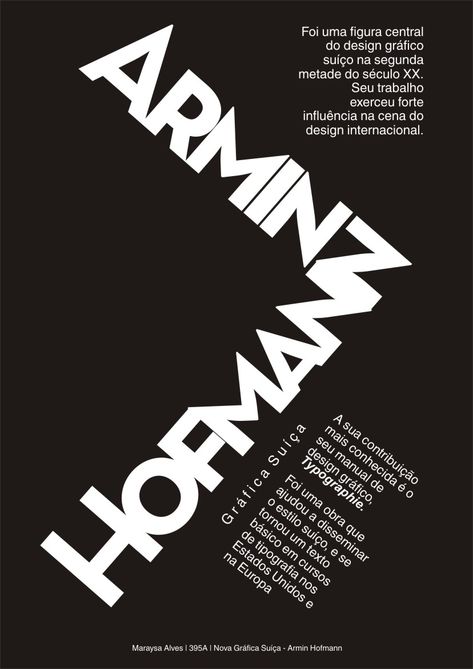 Armin Hofmann Armin Hofmann, Grid Poster, International Typographic Style, Futuristic Typography, Typographic Poster Design, Swiss Design, Typography Poster Design, Grid Layouts, Typographic Poster