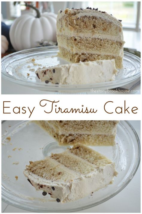 Easy Tiramisu Layered Cake Easy Tiramisu Cake, Tiramisu Recipes, Easy Tiramisu, Birthday Dessert, Tiramisu Dessert, How To Make Frosting, Layer Cake Recipes, Home And Decor, Wedding Cake Recipe