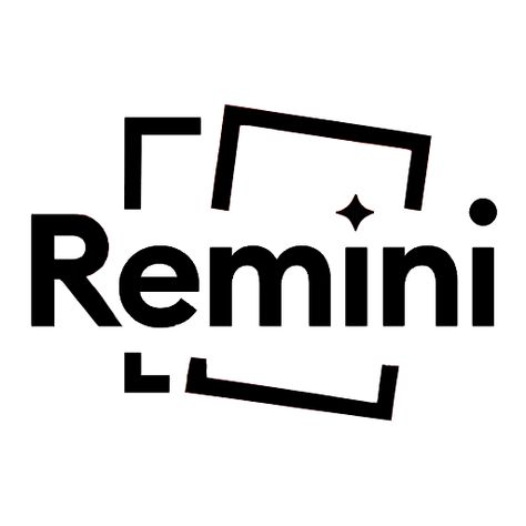 Remini Logo, Remini App Icon, Remini Icon, App Aesthetic, Aesthetic Black And White, Application Icon, White Icons, Black Icon, Icons App