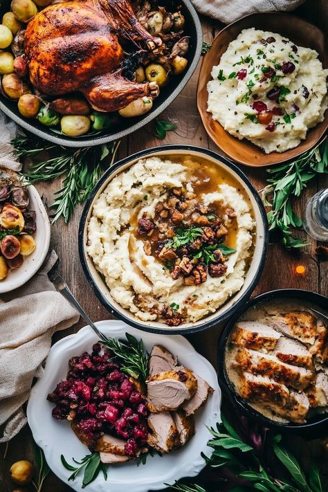 Reposted from  October 17, 2024 by @HangryHanna Holiday Dinner Party Menu Ideas, Holiday Dinner Party Menu, Restaurant Photoshoot, Thanksgiving Photography, Leftover Gravy, Thanksgiving Lunch, Thanksgiving Spread, Holiday Flavors, American Thanksgiving