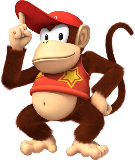 Diddy Kong Sylar Heroes, Diddy Kong Racing, Diddy Kong, Donkey Kong Country, Mario Games, The Donkey, Game Characters, Donkey Kong, Super Nintendo