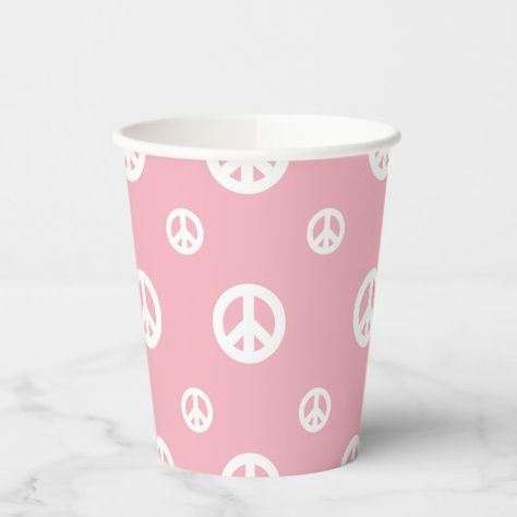 $2.05 | Pink Retro peace sign birthday #two groovy, peace signs, birthday, groovy birthday plates, peace, pink, girl, groovy, retro Peace Sign Birthday, Retro Peace Sign, Birthday Plates, Two Groovy, Groovy Birthday, Birthday Party Cups, Chic Invitation, International Day Of Peace, Style Birthday