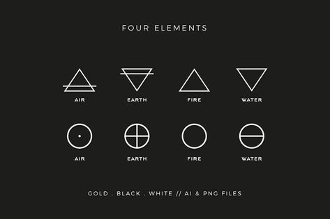 4 Elements Tattoo, Ikigai Tattoo, Apocalypse Tattoo, Love Symbol Tattoos, Elements Tattoo, Yin Yang Tattoos, Communication Logo, Tattoo Minimalist, Element Symbols