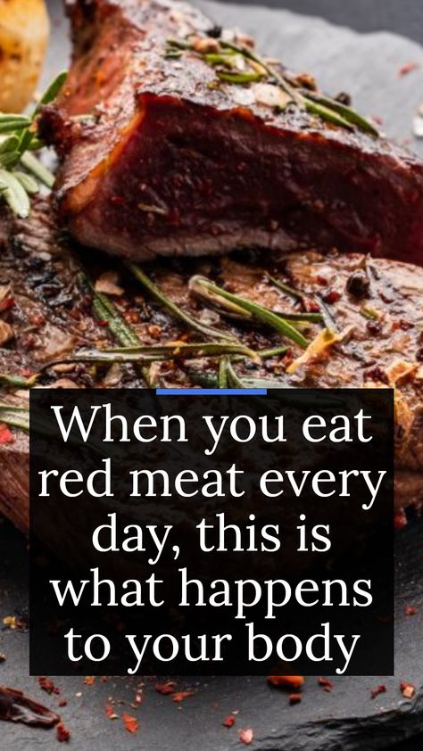 What would happen if you ate red meat every day? How would your body react to a lot of red meat? Would the amount you consume make a difference? Red Meat Benefits Health, Healthy Red Meat Meals, Lean Red Meat, Healthy Meals With Red Meat, Red Meat Lunch Ideas, Best Red Meat Dinner Recipes, Processed Meats To Avoid, Healthiest Meats To Eat, Red Meat Benefits