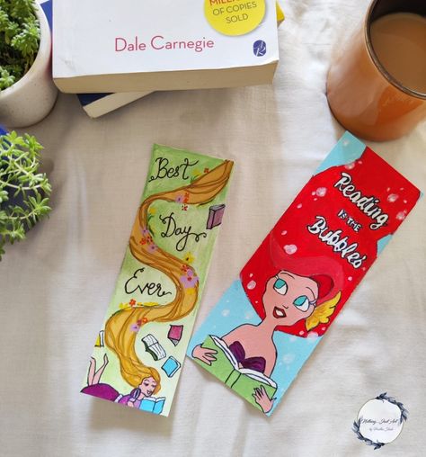 Tangled Bookmark, Disney Princess Bookmarks, Cartoon Bookmarks, Boarders Designs, Disney Bookmarks, Mermaid Bookmark, Boarders Designs For Projects, Bookmarks For Kids, Tangled Princess