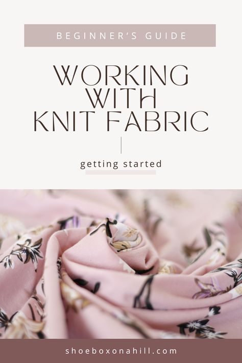 This guide will teach you what knit fabric is and provide tips for working with it so that you can enjoy sewing your first projects in no time! Are you interested in sewing with knit fabric? If you want to make you or your family clothing like t-shirts, hoodies, casual stretchy dresses, or even underwear, then you will want to use some kind of knit. Sewing with knits is great because the patterns are typically very easy to work with. Sewing With Knit Fabric, Sewing Jersey Knit Fabric, Jersey Knit Sewing Projects, Sewing Stretchy Fabric Tips, Knit Fabric Projects, Sewing Mitered Corners, Sewing Knits, Sewing Tricks, Easy Wrap