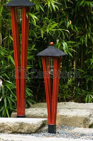 Diy Japanese Garden Decor, Asian Backyard, Japanese Garden Lighting, Japanese Pergola, Japanese Garden Ornaments, Diy Japanese Garden, Japanese Garden Lanterns, Outdoor Restaurant Patio, Quail Coop