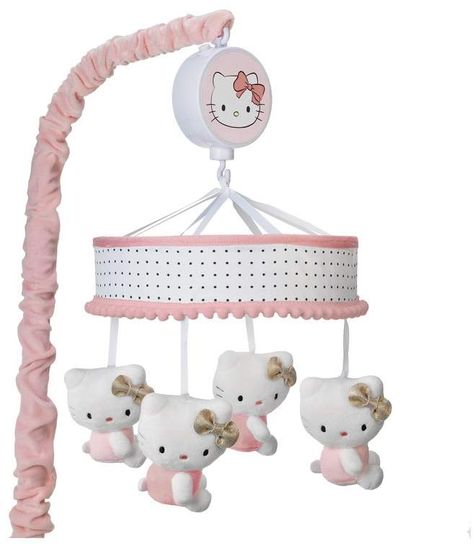 Lambs & Ivy Hello Kitty Musical Mobile Hello Kitty Baby Clothes, Hello Kitty Nursery, Muñeca Baby Alive, Lambs & Ivy, Hello Kitty Baby, Hello Kitty Rooms, Kitty Clothes, Kitty Baby, Nursery Room Design