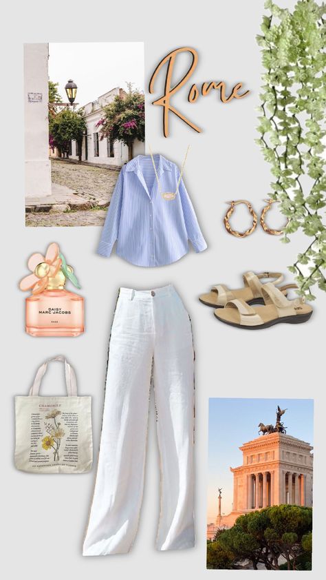 rome inspired outfit Rome Vacation Outfits Summer, Outfits For Rome, Rome Outfits Summer, Italy Outfits Winter, Rome Italy Outfits, Italy Outfits Fall, Rome Outfits, Rome Vacation, Top Places To Travel