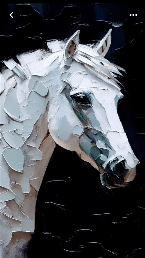 Black And White Canvas Art Abstract, Horse Art Abstract, Knife Art Painting, Horse Designs Art, Painting Ideas Professional, Horse Abstract Painting, Horse Art Painting, Horse Paintings Acrylic, Equine Art Paintings