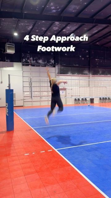 Volleyball Feet Drills, Volleyball Attacking Drills, Volleyball Approach Footwork, Volleyball Approach Drills, Volleyball Hitting Approach, Volleyball Hitting Timing Drills, Volleyball Footwork Drills, Hitting Drills Volleyball, Volleyball Approach