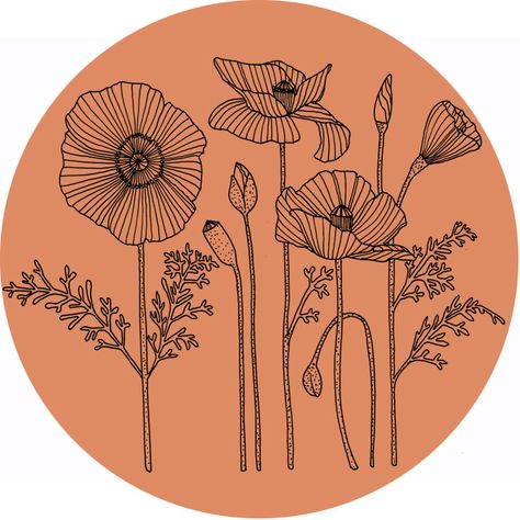 Geninne's drawing  "A drawing is simply a line going for a walk." Paul Klee Sgraffito Pottery, Motifs Art Nouveau, Poppies Tattoo, Flower Line Drawings, Flowers Drawing, Plant Drawing, Trendy Flowers, Linocut, Art Blog