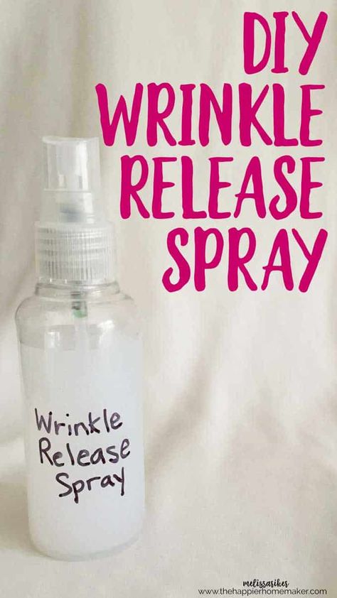 Diy Wrinkle Release Spray, Diy Wrinkle Release, Wrinkle Release Spray, Diy Wrinkles, Wrinkle Release, Diy Sprays, Baking Soda Uses, Baking Soda Shampoo, Homemade Diy