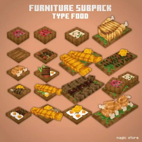 Minecraft Addons, Minecraft Modpacks, Minecraft Food, Minecraft Skins Aesthetic, Minecraft Banner Designs, Minecraft Interior Design, Bangunan Minecraft, Cool Minecraft Creations, Minecraft Medieval