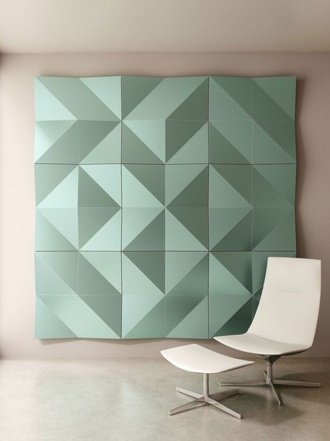 WOOD-SKIN presents a new collection of panels - DesignWanted : DesignWanted Acoustic Panels Wall Design, Wall Panels Design, Felt Panels, Wood Wall Covering, Panels Design, Tv Fal, Sound Panel, 3d Panel, Different Lines