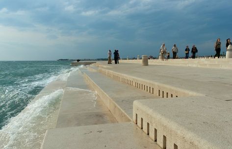 Incredible 'Sea Organ' uses ocean waves to make beautiful music Sea Organ, Higher Perspective, Organ Music, Adriatic Sea, Travel Channel, Zadar, Alfred Hitchcock, To Infinity And Beyond, Zagreb