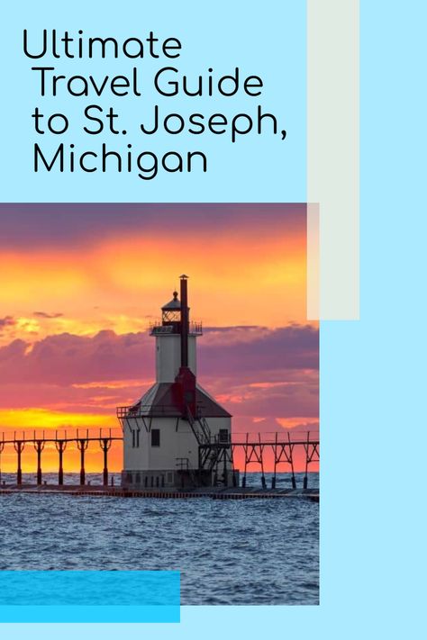 🌊✨ Dive into the ultimate travel guide to St. Joseph, Michigan! 🗺️💙Check out the full guide - https://mymichiganbeach.com/st-joseph-travel-guide/ - and start planning your St. Joseph adventure! 🏖️ 🏝️Our latest article on mymichiganbeach.com unveils the hidden gems, scenic spots, and must-try delights of this charming lakeside destination. Michigan Beach Vacations, Michigan Beach Towns, Warren Dunes, St Joseph Michigan, Southwest Michigan, Lake Michigan Beaches, Michigan Beaches, Lakefront Homes, Beach Vacation Rentals