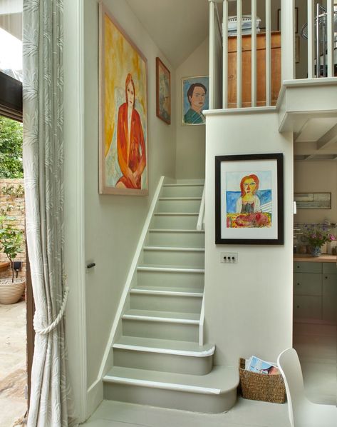 Two very different staircases leading up from two kitchens in two very different projects next door to each other. These lovely houses were… | Instagram Lovely Houses, Artist Studios, Double Height, Staircases, Next Door, Artist Studio, The Kitchen, 19th Century, Kitchens