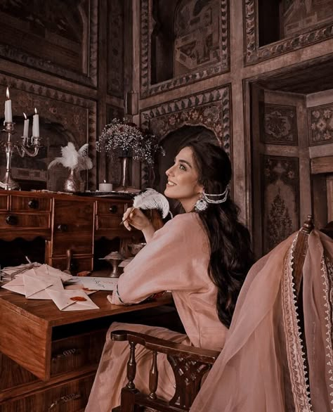 Indian Dark Academia, Traditional Photoshoot, Desi Things, South Asian Aesthetic, Desi Vibes, Maya Ali, Indian Princess, Desi Love, Desi Aesthetics