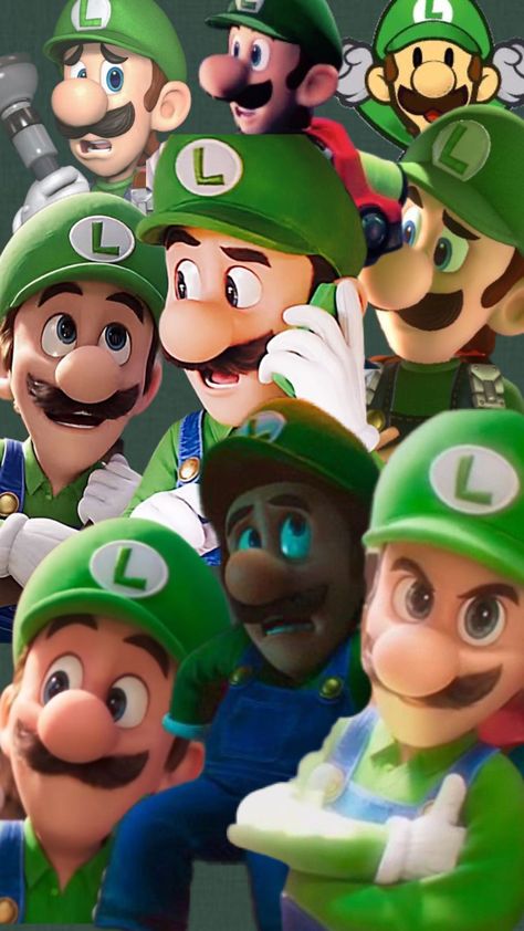 Mario Collage, Green Ootd, Luigi Mansion, Green Warriors, Puerto Rico Pictures, Mario Fan Art, Super Mario And Luigi, Super Mario Brothers, Cartoon Character Pictures