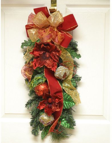 Floral Home Decor Glistening Magnolia Christmas Door Swag #ad Rustic Christmas Wreaths, Bracelets Pretty, Christmas Door Swag, Red Magnolia, Magnolia Christmas, Christmas Wreath Diy, Christmas Door Decoration, Diy Christmas Wreath, Wreath Inspiration