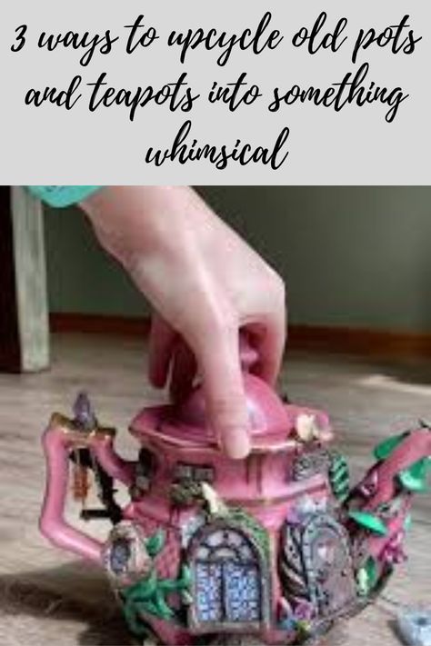 Diy Tea Pot Crafts, Tea Pot Crafts, Old Tea Pots, Old Pots, Teapot Crafts, Grandma Cooking, Food Hunter, College Life Hacks, Cast Iron Tea Pot