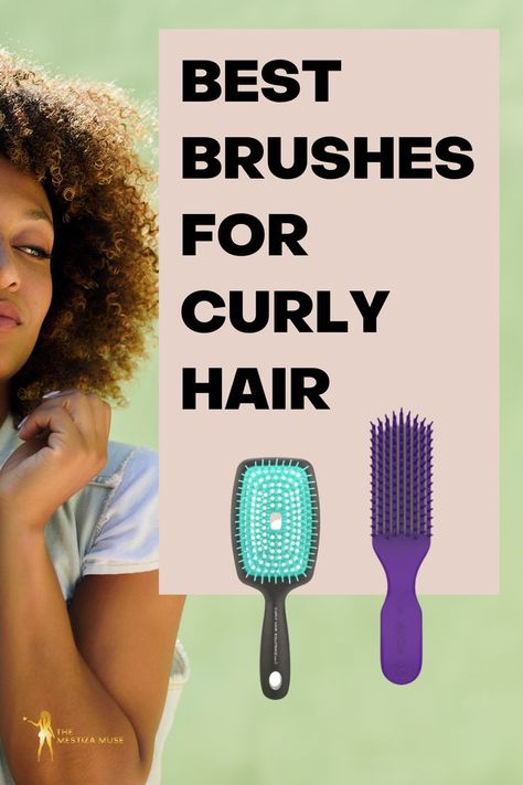 Best brushes for curly hair Best Hair Brush For Curly Hair, Combing Curly Hair, Hair Brush Curly Hair, Hair Brushes For Curly Hair, Curl Brush Natural Hair, Best Brush For Curly Hair, Combs For Curly Hair, Type 3 Curly Hair, Hair Brush Guide